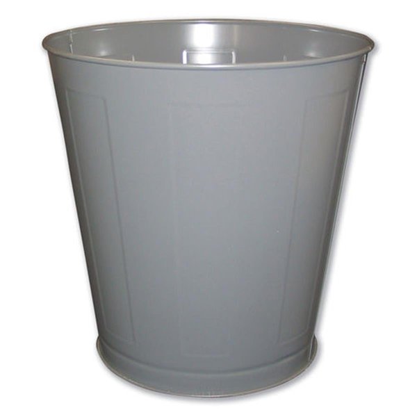Impact Products Impact Products IMP13023 28 qt. Round Metal Wastebasket; Gray 13023